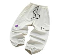 Genérico Pantalon Chandal Niño - Pantalones Ligeros De Verano para Niños Estilo Coreano Holgados para Trabajar De 5 A 13 Años