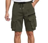 Genérico Pantalon Corto Hombre con Bolsillos - Pantalones Cortos Cargo para Hombre Ideales para Trabajo Veraniego y Deporte con Cintura elástica Ocio Exterior provistos de múltiples Bolsillos