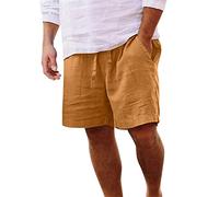 Genérico Pantalon Corto Hombre Deporte - Pantalones De Primavera Y Verano para Hombre Informales Sólidos Holgados De Talla Grande Pantalones Cortos A La Moda con Bolsillos para Playa