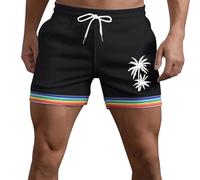 Genérico Pantalon Corto Hombre, Pantalon Running Hombre Pantalones Cortos de Trabajo Estampados Corte Relajado Diseño Moderno Exterior y Viajes