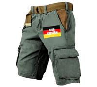 Genérico Pantalon Corto MontañA Hombre - Pantalones Cortos Deportivos Verano Hombre Holgados Transpirables cómodos Informales Estampados Casuales