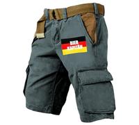 Genérico Pantalon Corto MontañA Hombre - Pantalones Cortos Deportivos Verano Hombre Holgados Transpirables cómodos Informales Estampados Casuales