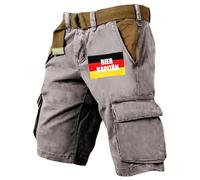 Genérico Pantalon Corto MontañA Hombre - Pantalones Cortos Deportivos Verano Hombre Holgados Transpirables cómodos Informales Estampados Casuales