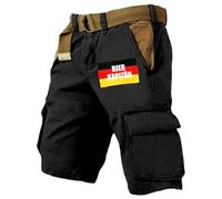 Genérico Pantalon Corto MontañA Hombre - Pantalones Cortos Deportivos Verano Hombre Holgados Transpirables cómodos Informales Estampados Casuales