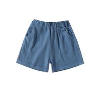 Genérico Pantalon Corto NiñO Deporte,Pantalones Cortos Deportivos SóLidos para NiñAs Y NiñOs PequeñOs Pantalones Cortos De Playa para NiñOs con Bolsillo