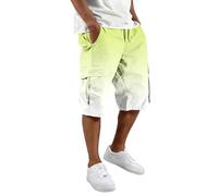 Genérico - Pantalón de carga para hombre, efecto degradado, para correr, de trabajo, de moda, sombreado, de uso múltiple, pantalones de senderismo, coloridos, carga Streetwear, verde claro, 4XL