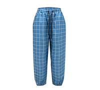 Genérico Pantalon De Sport Homme Pantalon D'été Décontracté Homme Grande Taille Elastique Lin Coupe Ample Été Coton Lin Jambe Droite Pantalons En Pour Hommes Taille Élastique Cordon De Serrage