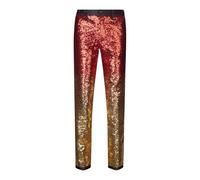 Genérico Pantalón Disco Hombre Pantalones Pata De Elefante Hombre 70 Traje Disco Metalizado Brillante Lentejuelas Traje De Carnival Para Baile Y Espectáculos Y Fiestas Temáticas, rojo, XXL