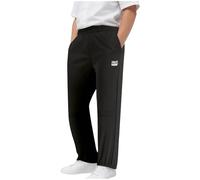 Genérico Pantalón Jogging Baggy Garcon Chándal de pie para niño, cintura elástica para niño, Jogging pantalones holgados para niño, 2-le Black, 15-16 años