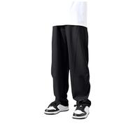 Genérico Pantalón Jogging Baggy Garcon Jogging Baggy Niño Cintura Elástica Niño Pantalones Pantalones Pantalones para Niño para Niño, A-le negro, 11-12 años
