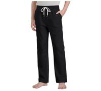 Genérico Pantalón Jogging para niño Jogging grande para niño cintura elástica Training Pants Baggy Niño Pantalones Garcon Baggy Garcon, B-le negro, 6-7 Años