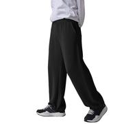 Genérico Pantalón Jogging para Niño Pantalones de Jogging para Niño Bolsillos Laterales Fitness Gym Pant Large Niño De Amplio Chicos Baggy Garcon, A-le negro, 6-7 Años