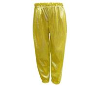 Genérico Pantalon Lentejuelas niños Pantalones Harem metálicos Brillantes para niños y niñas, Corte Ancho, Ideal para Danza Urbana Moderna y Hip Hop, Fiesta de cumpleaños
