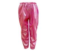 Genérico Pantalon Lentejuelas niños Pantalones Harem metálicos Brillantes para niños y niñas, Corte Ancho, Ideal para Danza Urbana Moderna y Hip Hop, Fiesta de cumpleaños