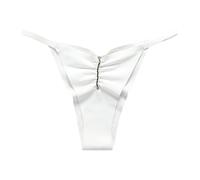 Genérico Pantalon Mujer Verano Braga BrasileñA Mujer Calzoncillos de Cintura para Mujer, de algodón, Sexy, de tamaño, Plegables, de Seda Helada, Transpirables Braguitas Seda De Hielo (White, L)