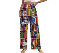 Genérico PantalóN Pijama Mujer Talla Grande,Solo Una Chica A La Que Le Gustan Los Libros Pantalones De Pijama Amante De Los Libros para Mujeres Chica Amante De La Lectura Ropa De Dormir