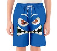 Genérico Pantalón Rojo Niño 6 Años Pantalones Cortos de Playa con Diseños Atrevidos Cintura Elástica y Bolsillos para Jugar y Nadar (Blue, 2-3 Years)