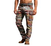 Genérico Pantalon Trabajo Hombre,Pantalones Utilitarios Duraderos con MúLtiples Bolsillos CóModos para Trabajar Al Aire Libre Y Hacer Senderismo