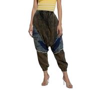 Genérico Pantalon Vaquero Mujer Tiro Alto Recto,Pantalones Vaqueros Holgados De HaréN con Cintura EláStica Y Desgastados para Mujer CóModos Y Casuales para Uso Diario Y Actividades Al Aire Libre