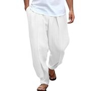 Genérico Pantalones Baggy Hombre - Pantalon Largo Hombre Pantalones de Pierna Ancha con Bolsillo Frontal y Bolsillo Informal Liso para Hombre Pantalones Sueltos con cinturón elástico