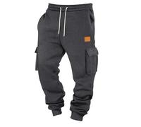 Genérico Pantalones Cargo Hombre Baggy Senderismo Outono Pantalón Desbrozadora Sencillez Calças Elasticos Jogger Ropa Hombre Inverno Pantalon Seguridad 2#Gris Oscuro L Barato