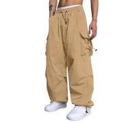 Genérico Pantalones Cargo Hombre Bolsillos Laterales Jogger Verão Pantalon Caza Casual Calças Slim Fit Militares Ropa Hombre Inverno Pantalón Mecanico 3#Caqui M Barato