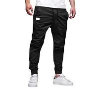 Genérico Pantalones Cargo Hombre Talla Grande,Pantalones de lápiz Informales para Hombre a la Cintura, Pantalones de Longitud Media a la, Pantalones de Bolsillo para Hombre