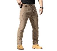 Genérico Pantalones Cargo Hombre Tallas Grandes Militares Inverno Pantalon Tácticos Clásico Calças Baggy Tactico Ropa Hombre Verão Pantalón Montaña 3#Caqui L Barato