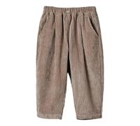 Genérico Pantalones Casuales de Pana para niño. Diseño clásico de Pierna Recta. Tejido Suave y cómodo, Ideal para Jugar a Diario y para Actividades al Aire Libre Colegio y (Khaki, 7-8 Years)