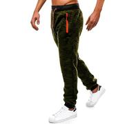 Generico Pantalones chándal para hombre de algodón ligero de jogging con cierre de cremallera pantalones japoneses de cigarrillo deportivos de correr entrenamiento traje para fitness fútbol bicicleta