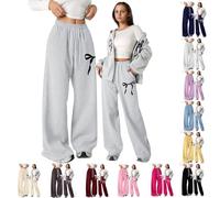 Genérico Pantalones Chica Jogging Invierno con Bolsillo Pantalones De Chándal Cintura Elástica Baggy pantalones deportivos ligeros de pierna recta bolsillos leotardo pantalones niñas