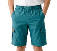 Genérico Pantalones Cortos Cargo Tipo Jogger de Sarga elástica para niños y niñas, con Bolsillos, válidos también como Uniforme Escolar.
