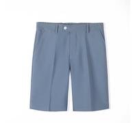 Generico Pantalones cortos de hombre chino de color liso, ajuste cómodo de trabajo, golf, casual, transpirables, cómodos para el tiempo libre de verano, tenis, cintura elástica, secado rápido