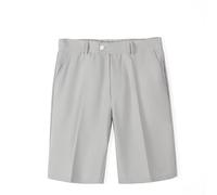 Generico Pantalones cortos de hombre chino de color liso, ajuste cómodo de trabajo, golf, casual, transpirables, cómodos para el tiempo libre de verano, tenis, cintura elástica, secado rápido