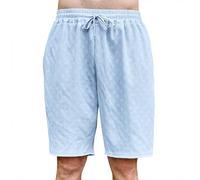 Generico Pantalones cortos de hombre de jacquard de verano anchos playa para el ocio al aire libre Bermudas Casual Pantalones cortos elásticos deportivos jogging baño surf pijama de uso diario, Cielo