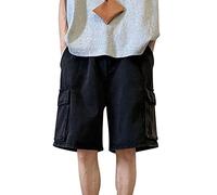Genérico Pantalones Cortos De Mezclilla para Hombre 2025 Suave Multibolsillos Mezclilla Pantalones Cortos Casual De Trabajo Hombre Pantalón Corto Vaquero