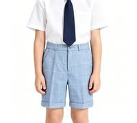 Genérico Pantalones Cortos de Traje para niño para la Vuelta al Colegio, Pantalones de Vestir de Media Pierna, Prenda Elegante Adecuada para Uniforme Escolar, Eventos Formales y Actividades