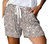 Genérico Pantalones cortos deportivos para mujer, cintura elástica, para playa, ciclismo, surf, vacaciones, natación, fiesta