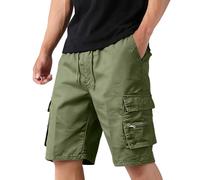 Genérico Pantalones Cortos Hombre, Bermuda Cargo, Senderismo Montaña Secado Mens Cremallera Deportes Casual Trekking Running Men Bolsillo Pantalones de Trabajo Cortos Hombre, L