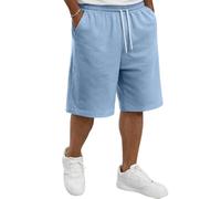 Genérico Pantalones Cortos Hombre Deporte, Pantalones Deporte, Moda Pantalón Corto Algodón, Multibolsillos Gimnasio Montaña Deportivos Gym Cremallera Bermuda Lino Hombre, 4XL