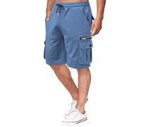 Genérico Pantalones Cortos Hombre Trabajo Verano Moda de Trekking Shorts Bermudas Casual Color sólido versátil Cargo con Bolsillos Talla Grande para la Mayoría Las Tallas