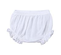 Genérico Pantalones Cortos Niña - Pantalones Cortos Lisos con Volantes para BebéS ReciéN Nacidos NiñAs Y NiñOs Ideales para Primavera Y Verano