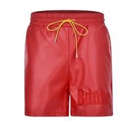 Genérico Pantalones Cortos para Hombre - Calzonas Deporte Hombre Pantalones Cortos de Cuero de para Hombre Pantalones Cortos de Pierna Recta con Cremallera Ropa de Club