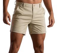 Genérico Pantalones Cortos para Hombre Cintura Elástica Shorts Deportivos Elásticos Ligeros y Transpirables cordón Ajustable Bermudas Cargo con Bolsillos Verano Gym Casual