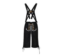 Genérico Pantalones Cortos Tradicionales Alemanes para Oktoberfest con Bordados y Tirantes Ajustables - Disfraz para Fiesta de la Cerveza y Carnaval Comodidad