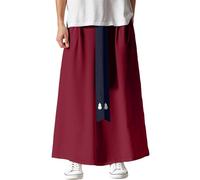 Generico Pantalones de hombre estilo japonés Kimono Harem Baggy Pumphose para hombre Vintage Largo Pantalones de jogging anchos Pantalones largos de estilo chino para hombre, Vino, XXL