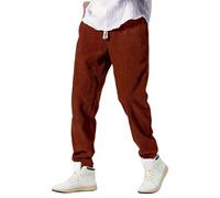 Genérico Pantalones De Pana Hombre,Pantalones Casuales De Punto TéRmico Forrados con Polar De Invierno con Bolsillos CóModos para Deportes Al Aire Libre
