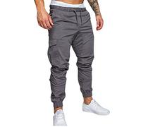 Genérico Pantalones De Trabajo Hombre Bolsillos Laterales Trabajo Outono Pantalon Chándal Casual Calças Baggy Tactico Ropa Hombre Inverno Pantalón Caza 2025 Nuevo 2#Gris Claro 4XL