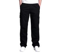 Genérico Pantalones De Trabajo Hombre Chandal, Pantalones Cargo Hombre Chinos, Retro Corte Recto y Holgado con Bolsillos Exteriores Informales Tiro Medio y Entrepierna Larga pantalón de construcción