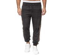 Genérico Pantalones De Trabajo Hombre - Pantalones Elasticos Hombre Los Hombres Que empalman los Monos a Rayas Casual Pocket Sport Work Pantalones Casuales Pantalones (Black M)